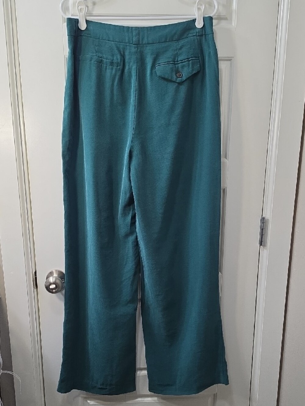 A New Day Teal Wide-Leg Pleated Pants – Size 10 - Picture 5 of 7